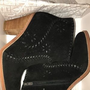 Ivanka Trump Mandel suede Cowboy ankle Boots